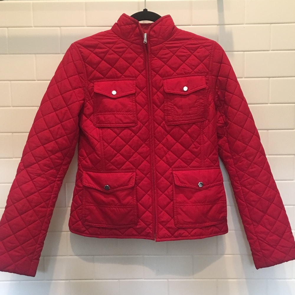 Ralph Lauren Red Quilted Jacket